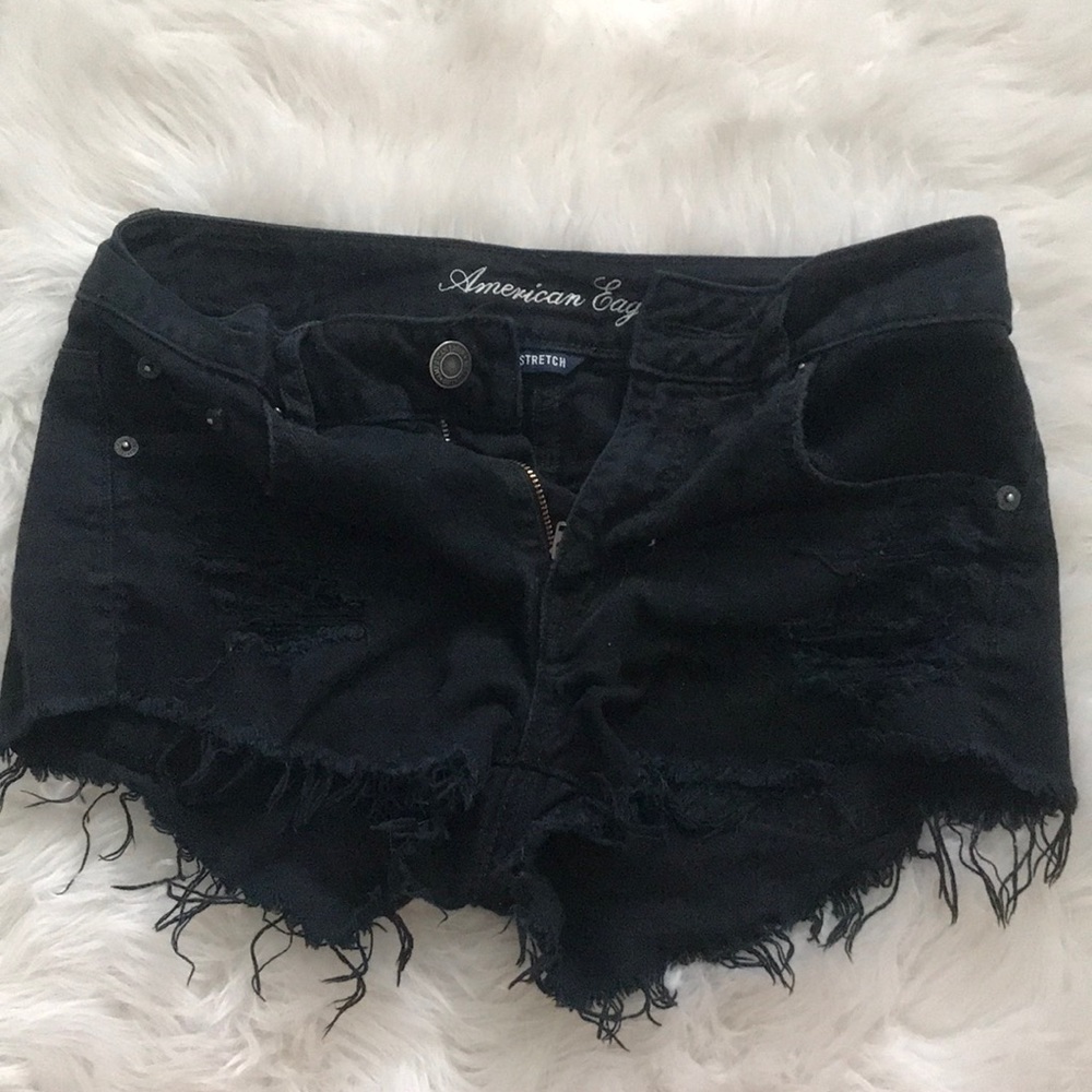 black american eagle shorts